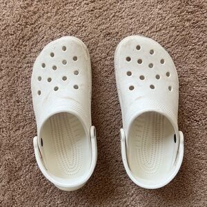 White Crocs - women’s size 10, men’s size 8